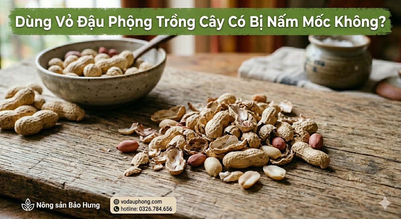 Dùng Vỏ Đậu Phộng Trồng Cây Có Bị Nấm Mốc Không? Sự Thật Cần Biết